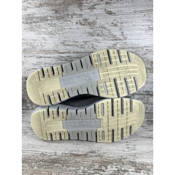 Women's Kuru Flex Via Gray/Yellow Walking Shoes Sz 9 Wide EUC! Athletic Gym - Picture 8 of 9